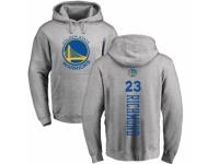 NBA Men Nike Golden State Warriors #23 Mitch Richmond Ash Backer Pullover Hoodie