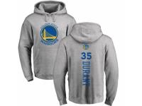 NBA Men Nike Golden State Warriors #35 Kevin Durant Ash Backer Pullover Hoodie