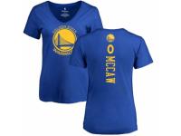 NBA Women Nike Golden State Warriors #0 Patrick McCaw Royal Blue Backer T-Shirt