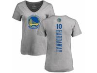 NBA Women Nike Golden State Warriors #10 Tim Hardaway Ash Backer T-Shirt