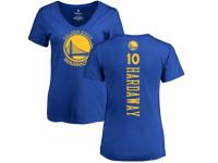 NBA Women Nike Golden State Warriors #10 Tim Hardaway Royal Blue Backer T-Shirt