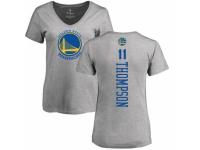 NBA Women Nike Golden State Warriors #11 Klay Thompson Ash Backer T-Shirt