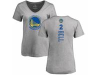 NBA Women Nike Golden State Warriors #2 Jordan Bell Ash Backer T-Shirt