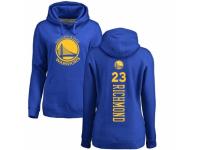 NBA Women Nike Golden State Warriors #23 Mitch Richmond Royal Blue Backer Pullover Hoodie