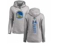 NBA Women Nike Golden State Warriors #24 Rick Barry Ash Backer Pullover Hoodie