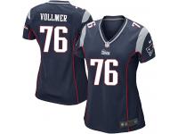 New England Patriots Sebastian Vollmer Women's Home Jersey - Navy Blue Nike NFL #76 Game