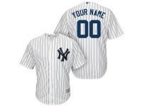 New York Yankees Majestic Cool Base Custom Jersey - White Navy
