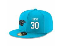 NFL Carolina Panthers #30 Stephen Curry Stitched Snapback Adjustable Player Hat - Blue White