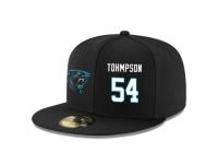 NFL Carolina Panthers #54 Shaq Thompson Snapback Adjustable Player Hat - Black White