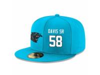 NFL Carolina Panthers #58 Thomas Davis Stitched Snapback Adjustable Player Hat - Blue White