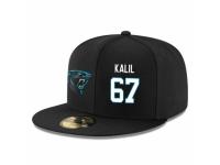 NFL Carolina Panthers #67 Ryan Kalil Snapback Adjustable Player Hat - Black White