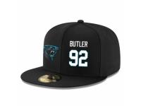 NFL Carolina Panthers #92 Vernon Butler Stitched Snapback Adjustable Player Hat - Black White