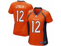 NFL Denver Broncos #12 Paxton Lynch Nike Women Team Orange Jersey