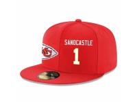 NFL Kansas City Chiefs #1 Leon Sandcastle Snapback Adjustable Player Hat - Red White