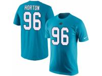 NFL Men Nike Carolina Panthers #96 Wes Horton Blue Rush Pride Name & Number T-Shirt