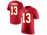 NFL Men Nike Kansas City Chiefs #13 DeAnthony Thomas Red Rush Pride Name & Number T-Shirt