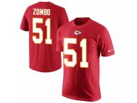 NFL Men Nike Kansas City Chiefs #51 Frank Zombo Red Rush Pride Name & Number T-Shirt