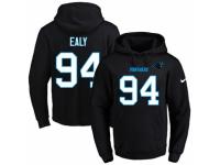 NFL Men's Nike Carolina Panthers #94 Kony Ealy Black Name & Number Pullover Hoodie