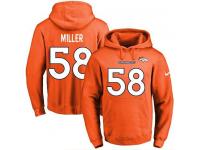 NFL Men's Nike Denver Broncos #58 Von Miller Orange Name & Number Pullover Hoodie