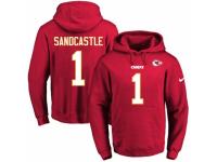 NFL Men's Nike Kansas City Chiefs #1 Leon Sandcastle Red Name & Number Pullover Hoodie