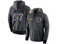 NFL Men's Nike Kansas City Chiefs #57 D.J. Alexander Stitched Black Anthracite Salute to Service Player Performance Hoodie