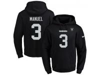 NFL Men's Nike Oakland Raiders #3 E. J. Manuel Black Name & Number Pullover Hoodie