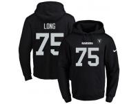 NFL Men's Nike Oakland Raiders #75 Howie Long Black Name & Number Pullover Hoodie