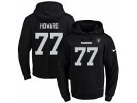 NFL Men's Nike Oakland Raiders #77 Austin Howard Black Name & Number Pullover Hoodie