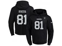 NFL Men's Nike Oakland Raiders #81 Tim Brown Black Name & Number Pullover Hoodie