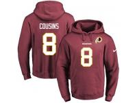 NFL Men's Nike Washington Redskins #8 Kirk Cousins Burgundy Red Name & Number Pullover Hoodie