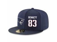 NFL New England Patriots #83 Lavelle Hawkins Snapback Adjustable Player Hat - Navy White
