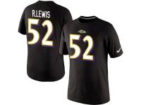 NFL Nike Baltimore Ravens #52 Ray Lewis Pride Name & Number Men T-Shirt Black