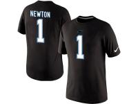 NFL Nike Carolina Panthers #1 Cam Newton Pride Name & Number Men T-Shirt Black