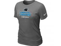 NFL Nike Carolina Panthers Dark Grey Women Critical Victory T-Shirt