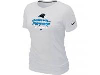 NFL Nike Carolina Panthers White Women Critical Victory T-Shirt