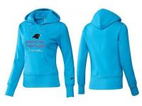 NFL Nike Carolina Panthers Women Team Logo & Authentic Football Skyblue Pullover Hoodie