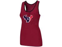 NFL Nike Houston Texans Ladies Big Logo Tri-Blend Racerback Women Stretch Tank Top Red