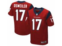 NFL Nike Houston Texans (QB) #17 Brock Osweiler Men Elite Alternate Red Jerseys