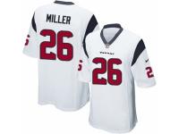 NFL Nike Houston Texans (RB) #26 Lamar Miller Men Game White Jerseys