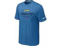 NFL Nike San Diego Charger Critical Victory Men Light Blue T-Shirt