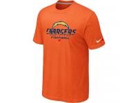 NFL Nike San Diego Charger Critical Victory Men Orange T-Shirt