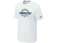 NFL Nike San Diego Charger Critical Victory Men White T-Shirt