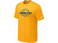 NFL Nike San Diego Charger Critical Victory Men Yellow T-Shirt