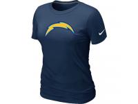 NFL Nike San Diego Charger Women Dark Blue Logo T-Shirt