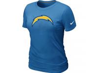 NFL Nike San Diego Charger Women Light Blue Logo T-Shirt