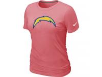 NFL Nike San Diego Charger Women Pink Logo T-Shirt