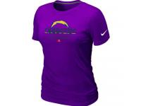 NFL Nike San Diego Charger Women Purple Critical Victory T-Shirt