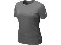 NFL Nike San Diego Chargers Chest Embroidered Logo Women T-Shirt Dark Grey