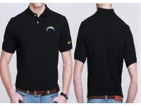 NFL Nike San Diego Chargers Men Black Polo