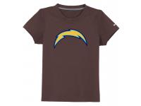 NFL Nike San Diego Chargers Sideline Legend Authentic Logo Youth T-Shirt Brown